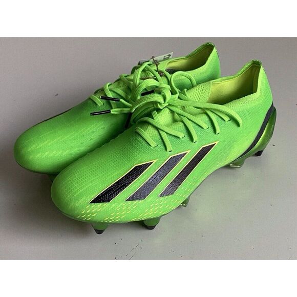 Adidas Speedportal.1 SG GW8440 Elit Green Soccer Cleats Data Pack Men's Sz 5 W 6 - Picture 11 of 14